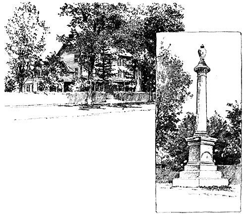 Edwards Hall and The Edwards Monument, Stockbridge