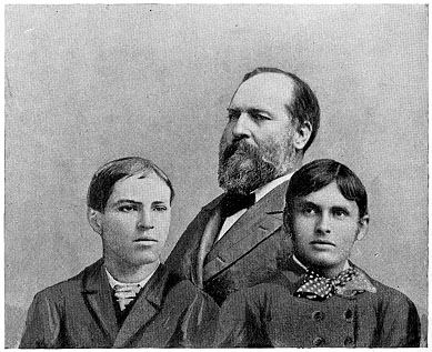 James A. Garfield and his Sons 1880